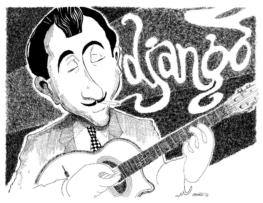 Django Reinhardt illustration