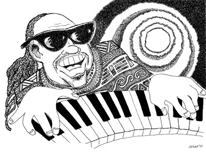 Stevie Wonder illustration